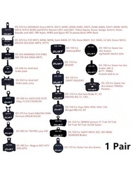 1 對半金屬登山車液壓碟式煞車片,相容於 Shimano Xt Xtr M315 Sram Avid Bb5 Bb7 E1 E3
