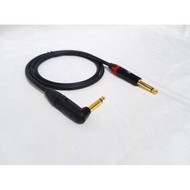 Ghiselijaya_ 1 Pcs Akai Mono Jack Cable 6.5Mm to Akai L Mono 6.5Mm Black 1-3 Mtr