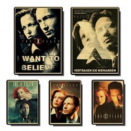 The X-Files vintage posters Prints Wall Painting high Quality Decor Poster Wall Painting Home Decora