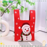 AVOCAYY Christmas Knitted Bag, Christmas Tree Snowman Large Capacity Knot Wrist Bag, Reusable Ginger