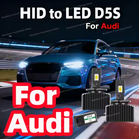 2Pcs HID To LED D5S Headlights For Audi A3 S3 A4 B9 A5 A6 C7 Q3 Q5 Q7 S6 TT TTS TTRS Turbo Headlamp 