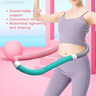LOOKSHOW 1.3KG Soft Spring Weighted Hula Hoop Flexible Tube Waist And Abdominal Training Device Home
