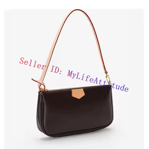 SIngle Hook Vachetta Leather Bag Strap For LV Lady Favorite Handbag Women Purse Mini Pochette Access