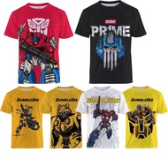 New Super Fashion Transformers Anime Shirt 3D Printed Top White Black