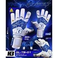 ถุงมือประตู ถุงมือโกล H3 รุ่น [Thunderbolt] ของแท้ คุณภาพดี ถุงมือโกลผู้ใหญ่ ถุงมือโกลเด็ก Sport ออก