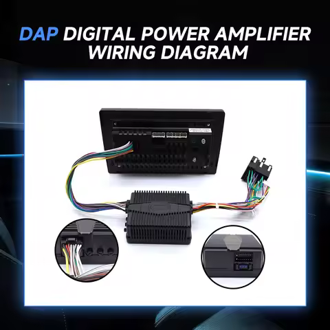 Car Amplifier Hi-Fi Amplifier Audio Digital Sound Processors For Car Speaker Power Subwoofer Car Ste