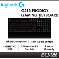 Logitech G213 Prodigy Lightsync RGB Backlit Wired Gaming Keyboard With Spill-resistant & Durable