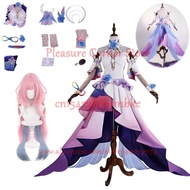 Honkai Star Rail Cyrene Cosplay Set - Uniform, Wig, Shoes & Props