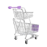 STOBOK Mini Shopping Cart Mini Stuff My Shopping Cart Kids Grocery Cart Small Shopping Trolley Small Supermarket Shopping Cart for Toddlers 1-3 Baby A