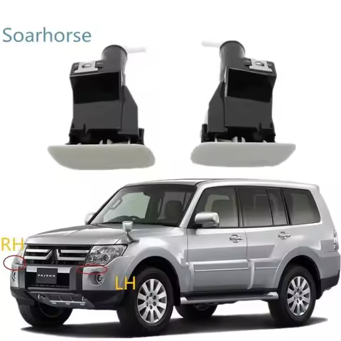 For Mitsubishi Pajero Shogun V93 V95 V96 V97 Car headlight washer spray nozzle Assy headlamp water J