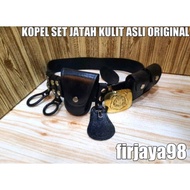 Original Kopel Jatah Kulit Asli Satpam Security/Kopel Set Satpam Kulit Asli