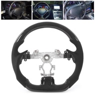 ssrroo Carbon Fiber Steering Wheel Perforated Leather Balck Stitching for G37 G37x G25 G35 4 Door Se