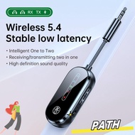 PA-HOME Bluetooth 5.4 Receiver Transmitter, With Mic Stereo Music Audio Adapter,  Airplane TV Car Sp