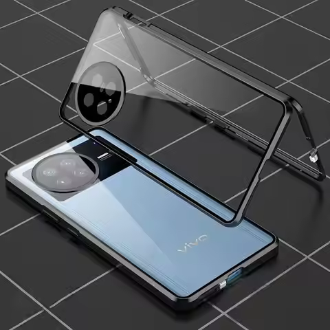 For vivo X Note Magnetic Adsorption Tempered Glass Phone Case For VIVO X Note V2170A 360 Double-Side
