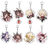 Game Honkai Star Rail Tingyun Aventurine Herta Fugue Cute Acrylic Pendant Figure Keychain Keyring Co