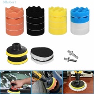 HUBERT Car Gross Polishing Pads M10 Drill Adapter 3 inch Waxing Sponge Wax Collecting Tray Wool Wheel Polishing Pad Waxing Buffing Kit