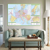 English Map-Europe Map-Political Distribution,Line Map,Home Decor,Study,Geographical,Tourism/educati