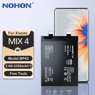 NOHON BP43 Battery For Xiaomi MIX 4 Mi Mix4 Mobile Phone Replacement Batteries Bateri WIth Tools