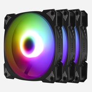 InWin Neptune AN140-3PK, 140mm PWM ARGB Fans, Triple Pack, Customizable Lighting, Static Pressure, 5