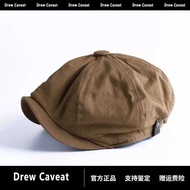 Drew caveat Hat Male British Spring Autumn All-Match Newsboy Octagonal Hat Male Korean Version Paint