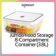 SKYLOCK Jumbo Food Storage 8-Compartment Container (3.8L) | Kitchen Organization