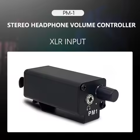PM1 Professional Headphone Amplifier Converter XLR To 3.5MM Audio Interface Amplifier Converter Clip