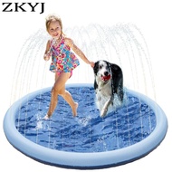 Dog Pool 67 Inch Dog Kids Splashboard 0.55mm Thickened Durable Bathroom Pool Pet Summer Outdoor Wate