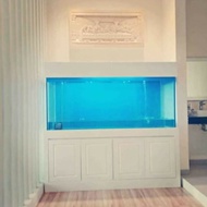 Aquarium plus meja kabinet ukuran 200x60x60,kaca 12mm garansi bocor
