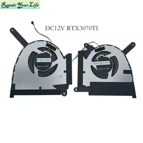 DF Laptop Cooling Fan For Asus TUF Gaming FX517ZR FX517ZM RTX 3060 RTX3070TI, 12V CPU GPU Cooler Fan