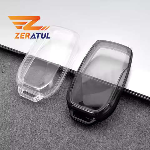 Transparent TPU Shell Fob Holder Bag For Toyota Alphard PREVIA Voxy Noah Esquire Vellfire Harrier Ca