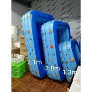 1m8 3-Storey Baby Swimming Pool, Inflatable Swimming Pool With Anti-Slip Bottom, Free Patching Glue 
