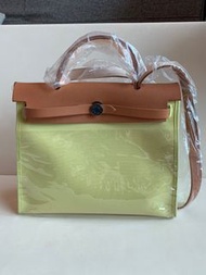 Hermes Herbag 31 Yellow Canvas