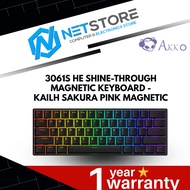 AKKO 3061S HE SHINE-THROUGH MAGNETIC KEYBOARD - KAILH SAKURA PINK MAGNETIC - 6925758629355