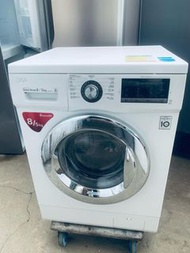 洗衣機 LG 樂金 前置式 洗衣乾衣機(8kg/5kg, 1400轉/分鐘) 可櫃底/嵌入式安裝 可飛頂 貨到付款 #二手電器 #最新款 #傢俬#家庭用品 #搬屋 #拆舊 #新款 #二手洗衣機 #二手