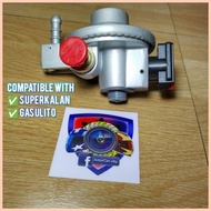 ◄ △ ▩ Gas Regulator Superkalan Gasulito with Auto Shut Off Safety Feature