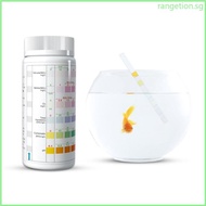 RAN 100PCS 6 in 1 Aquarium Test Strips Fish Tank Test Set Aquarium Water Test