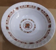 早期大同瑞士花瓷碗 湯碗 碗公-直徑18 公分