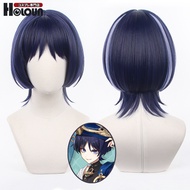Holoun Genshin Impact Cosplay wig wanderer Kamisato Ayaka Lumine Ajax Xiaact Tóc Giả Hóa Trang Wande