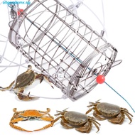 ALLGOODS Crab Catching Tool, Stainless Steel Steel Wire 8 Laps Crab Fishing Cages, Bait Cage Lure Tr