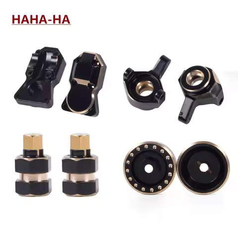 Heavy Brass Steering Knuckles Brass Counterweight Wheel Hex For 1/24 RC Crawler Car Axial SCX24 Upgr