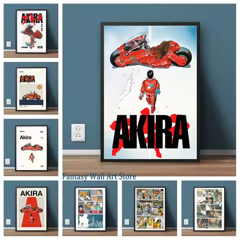 Poster Manga Page Akira 80s Wall Decor Vintage Comic Manga Japanese Animation Wall Decor Akira Comic