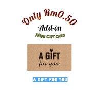 mini card, sticker (A gift for you, Merry Christmas)