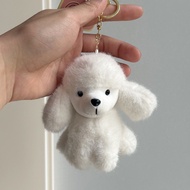 Sitting Poodle Poodle Plush Pendant Doll Doll Couple Bag Pendant Cute Girl School Bag Accessories Hi