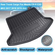 Rear Trunk Cover Matt Mat 2nd Cargo Liner Boot Tray Floor Carpet Kick Pad Mud Non-slip Mat For Mazda CX-5 CX5 MK2 2019 2