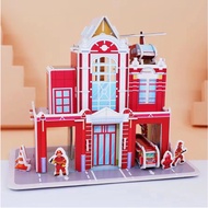 🏡💒6D building paper puzzle DIY play art and craft kid puzzle early learning puzzle educational toys 