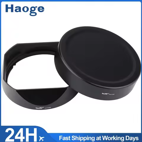 Haoge Lens Hood Metal Square Bayonet for Fujifilm XF33mm F1.4 R WR Lens, Fuji XF 23mm f/1.4 R LM WR 