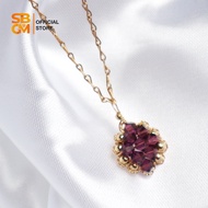 SBGM Jewelry HIGH QUALITY US 10K GOLD Crystal NECKLACE , gold filled necklace