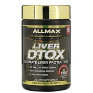 ALLMAX Nutrition, Liver Dtox with Extra Strength Silymarin (Milk Thistle) and Turmeric (95% Curcumin