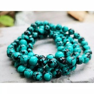 Natural BLUE FIRUS STONE TASBIH 100% ORIGINAL TOP QUALITY