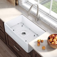 Kitchen Farmhouse Fireclay Ceramic Sink / Apron Sink / Belfast Sink